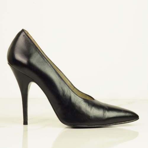 Shellys london black leather - black,