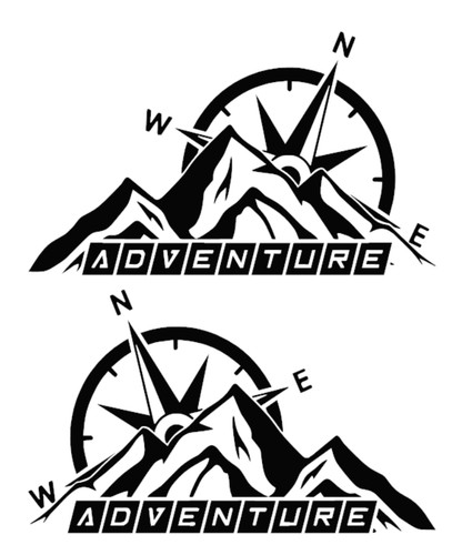 Large compass mountain - x,