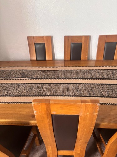 Wood table - table, seater)