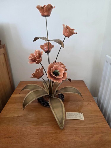 Bespoke kinetic ceramic flower - kinetic,