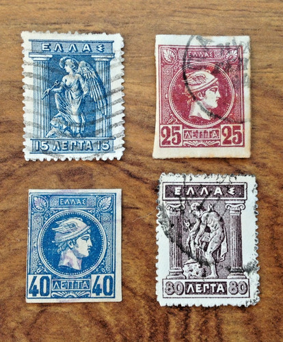 Greece early definitives 15l - greece,