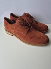 Clarks Foxwell Hall Brown Suede Leather Lace Up Mens Oxford Formal Shoes UK 9