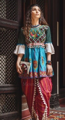 Navratri salwar style khadi - salwar,