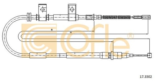 Cable parking brake for - parking,
