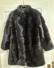 L.CUPPINI Brown Real Mink Fur