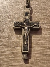 Antique Black Relic Crucifix