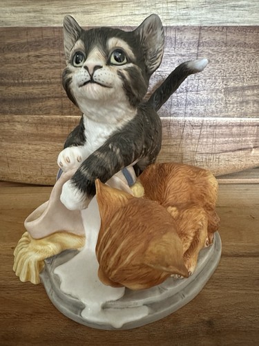 Franklin mint cat - franklin, figurine