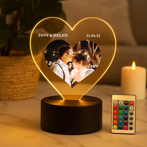 Personalised night light photo - night,
