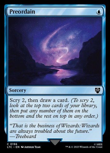 Mtg preordain ltc 196 - ~, ~