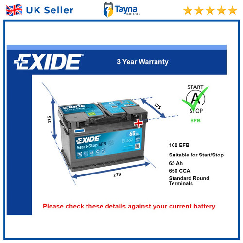 Efb car battery - efb, ford