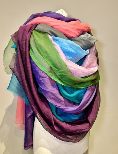 100 silk chiffon changeant - silk,