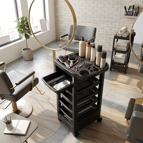 Barber salon hairdressing cart - barber,