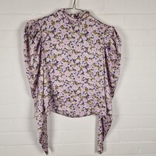 ZARA Women's Blouse Top Purple