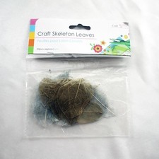 Approx 25Pcs Silver Gold Skeleton Leaves Scrapbooking DIY Craft Accessories