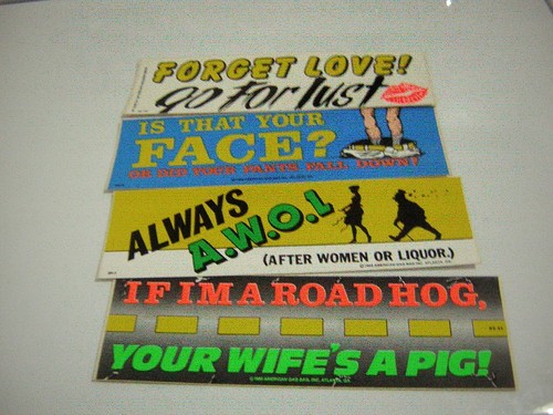 Adult humor bumper sticker lot - humor,