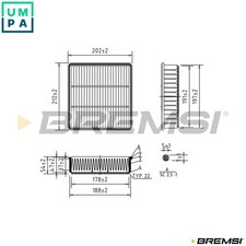 AIR FILTER FA2291 FOR