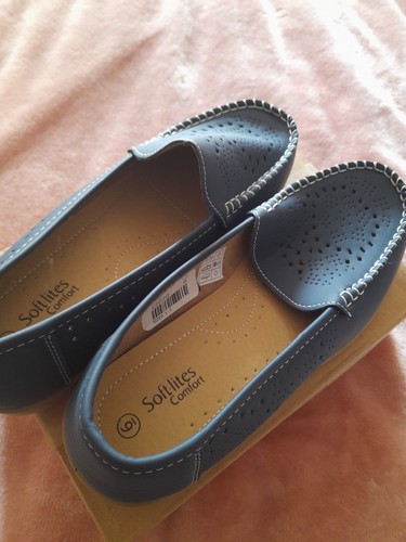 Navy moccasins comfy cushion - navy,