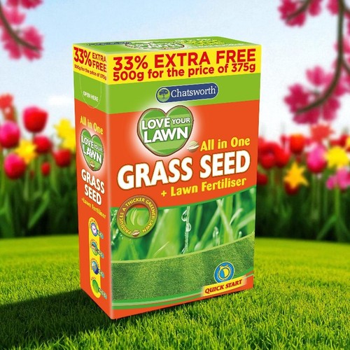 Lawn fertiliser with fast - lawn,