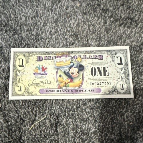 Disney dollars note - dollars, $1