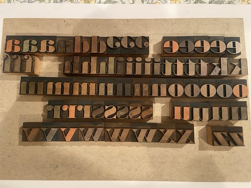 Wood letterpress printing - wood,
