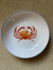 Beautiful Large  Laura Ashley Large Crab Serving Bowl Seaside New