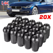 20x Alloy Wheel Nuts Black Long M14 x 1.5 For Ford transit Custom 2013-2022 45mm