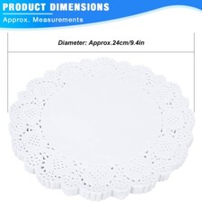 40 Pack of 24 cm White Paper