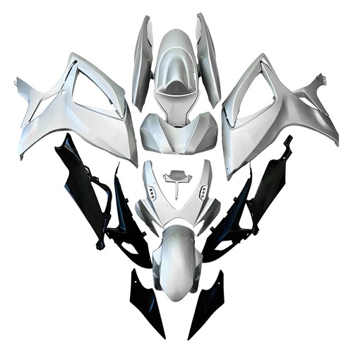 Silver black fairing - silver, kit