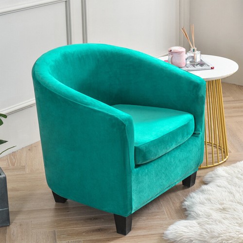 Velvet stretch sofa - velvet, tub