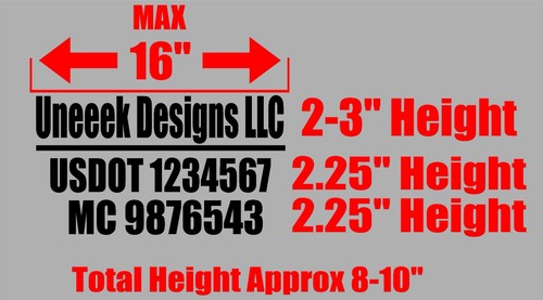 Custom text truck business - text,