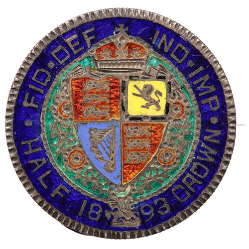 1893 queen victoria - victoria, enamel