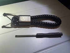 MG  Braided Black Leather and