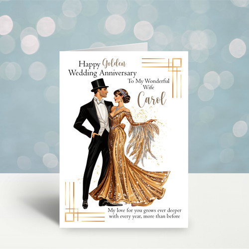 Personalised golden wedding - personalised,