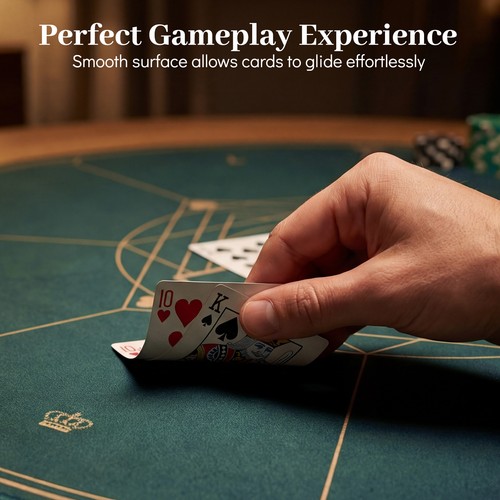 Round poker mat for texas - mat,