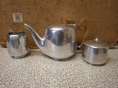 Retro picquot ware tea set - picquot,