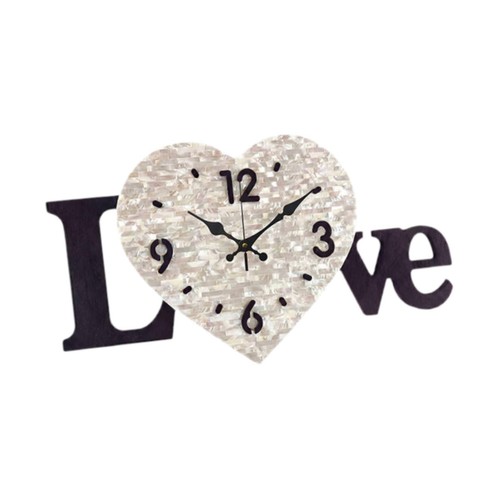 Heart shaped wall clock - heart,