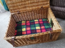 Large Wicker Basket Kitten Cat