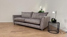 DFS Cherished Self Piped Formal Back Grande Sofa in Silver