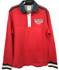 Men's Red Gaastra Nautical Top 46" Chest long sleeve Used (EBSK4657)