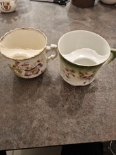 Two Vintage Mustache Cups