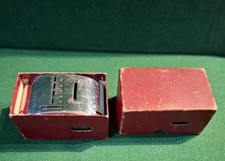 Vintage circa 1950-1960 Lloyds bank stainless steel money box in original box