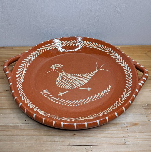 Rustic terracotta serving dish - terracotta,