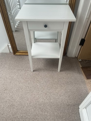 Ikea hemnes white wood - white, bedside