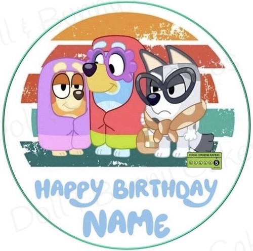 Bluey personalised edible - bluey,