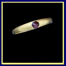Medieval Gold Ring with Garnet
