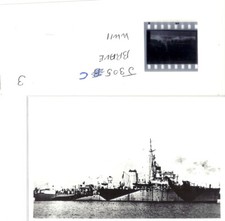 HMS Brave J305. Plus Negative. The negative is generally better than the print.