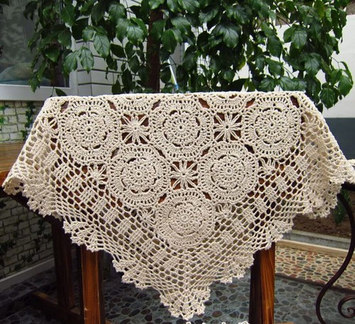 Vintage hand crochet lace - vintage,