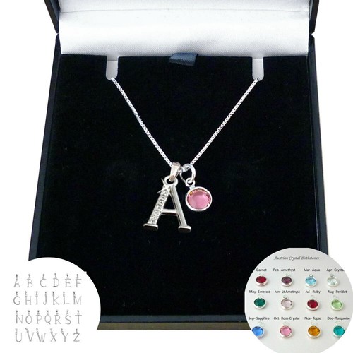 Sterling silver necklace with - silver,
