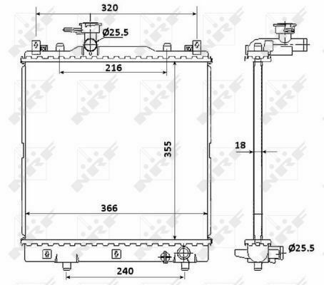 Radiator 58353 1770079f01 - 58353,