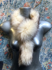 C new  design High Quality 100% real Arctic White Fox  fur Scarf Collar
